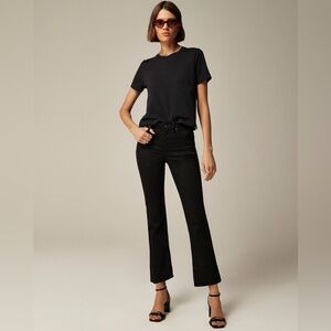 J Crew Women’s Mid Rise Kickout Jean Size 28 in True Black